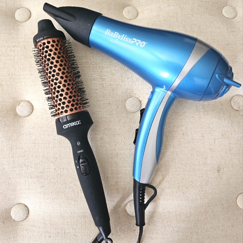 Amika And Babyliss Hair Tools Thermal Styling Brush And Hair Dryer